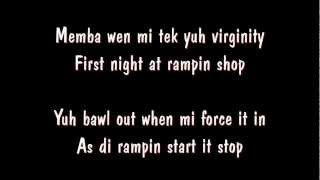 Vybz Kartel Feat Indu  Virginity Beach Front Riddim lyrics on screen [upl. by Koran803]