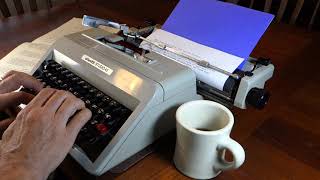 1970 Olivetti Studio 45 typewriter demo [upl. by Ybsorc]