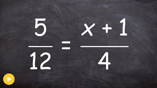 Solving a proportion with a binomial [upl. by Melliw]