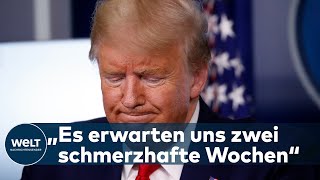 COVID19 Trump unter Schock  In New York werden CoronaTote mit Gabelstaplern abtransportiert [upl. by Aisiram]