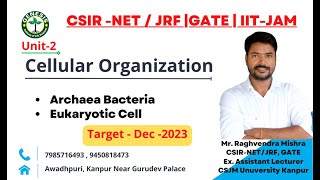 Archaea Bacteria  eukaryoticcell  Cellular Organization  L2  Genesis Institute [upl. by Anehc245]