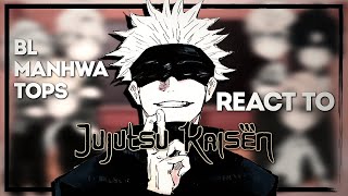 BL manhwa tops react to Jujutsu Kaisen  ENG  1 Short [upl. by Crescen]