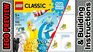 PREVIEW 11032 LEGO CLASSIC Creative Color Fun​ amp Building Instructions LEGO 2023 [upl. by Niveg]