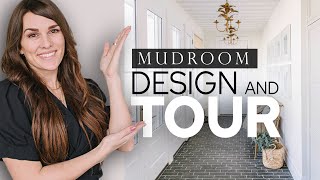 Stylish MUDROOM Tour  Custom Builtin Lockers and Simple Design Ideas [upl. by Chatwin]