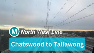 Sydney Metro Cab Ride  Chatswood to Tallawong  August 2024 [upl. by Meekahs]