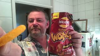 Marks Remarks Walkers Baked Wotsits Flamin Hot Flavour Crisps Review [upl. by Dulcy]