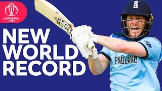 World Record Sixes  Morgan Hits 17 Sixes  ICC Cricket World Cup 2019 [upl. by Ahseenyt]