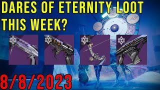 DARES OF ETERNITY LOOT THIS WEEK IN DESTINY 2 882023 [upl. by Hairem]