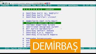 Datasoft Enflasyon Muhasebesi Demirbaş  İlk uygulama [upl. by Nirehtac]