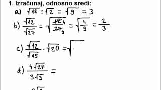 Dijeljenje korijena [upl. by Burris]