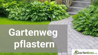 Gartenweg pflastern  Schritt für Schritt Anleitung [upl. by Eivlys]