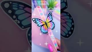 DIY paper craft ideas 🦋 Butterfly bookmark shorts art diy papercraft love craft youtubeshorts [upl. by Perron]