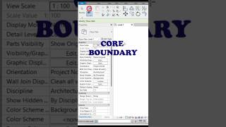 Revit Wall Core Boundary revit details [upl. by Yalonda]