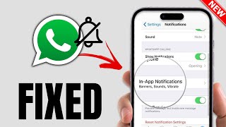 whatsapp notifications not showing iphone FIX  WhatsApp Push Notifications are Disabled [upl. by Ellenehs]