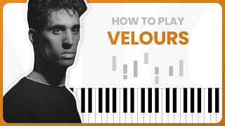 How To Play Velours By Anomalie On Piano  Piano Tutorial Part 1 [upl. by Oinegue]