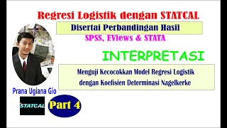 Regresi Logistik Biner Pengujian Kecocokkan Model dengan Nagelkerke R2 [upl. by Fagan]