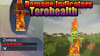 ToroHealth  Damage Indicators  Minecraft Mod Showcase 🎮 [upl. by Sifan]