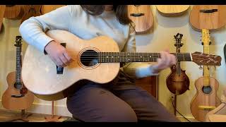 Serial No 113 Demo Bear Claw Sitka SpruceBlack Walnut Handmade guitar Shenandoah Valley [upl. by Dlorah769]