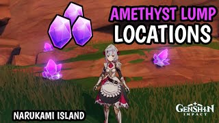 Amethyst Lump Locations  Genshin Impact [upl. by Denise447]