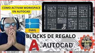 COMO activar Y desactivar WORKSPACE EN AutoCAD paso a paso [upl. by Eltsryk]