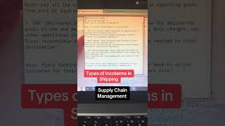 Types of Incoterms In Shipping Explained  Global Sourcing Methods  China Sourcing  Amazon FBA [upl. by Nallij]