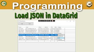 C Load JSON into Datagrid How to use Newtonsoft to Serialize and Deserialize Data [upl. by Ecnerret]