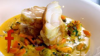 Gordon Ramsay Demonstrates How To Make Monkfish with a Mussel Broth  The F Word [upl. by Baler905]