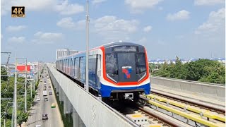 Bangkok BTS Skytrain Sukhumvit Line  All 48 stations 🇹🇭 Thailand [upl. by Alessig]