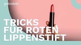 MakeupTricks für die du roten Lippenstift noch benutzen kannst [upl. by Aksoyn]