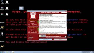 ransomware WannaCry en acción [upl. by Munmro]