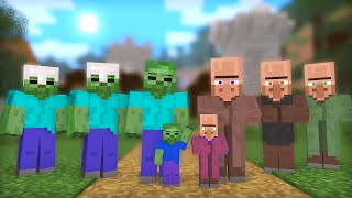 Zombie amp Villager Life Full Animation I  Minecraft Animation [upl. by Augustin203]