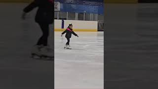 4 year old learning salchow sevenmcfarlaneuk Coach Jason Bowman [upl. by Rhett]