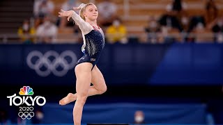 Jade Careys full gold medal winning floor routine at Tokyo Olympics  NBC Sports [upl. by Vanhomrigh]