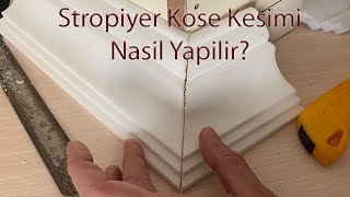 Stropiyer köşe kesimi nasıl yapılır içkesimdışkesim Stropiyer döşeme [upl. by Raf]