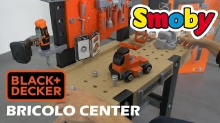 Smoby Bricolo Center Black  Decker  Démo du jouet  établi [upl. by Garry]