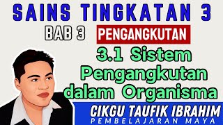 Sains Tingkatan 3 KSSM I Bab 3 Pengangkutan I 31 Sistem Pegangkutan dalam Organisma [upl. by Heiney]