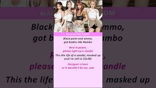 Pink venom Blackpink Lyrics shorts [upl. by Aneelahs]