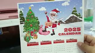 CHRISTMAS POSTER CALENDAR 2025 WITH MOCKUP TEMPLATE 10 DESIGNS [upl. by Ayahsal378]