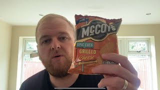 McCoys Epic Eats Grilled American Cheese Flavour Crisps  Review [upl. by Ynabla]