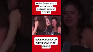 Maisa a queridunha do Silvio Santos se emociona no enterro😢 [upl. by Conners]