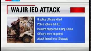 Al Shabaab attack kill eight after police vehicle hit IED [upl. by Namlas166]