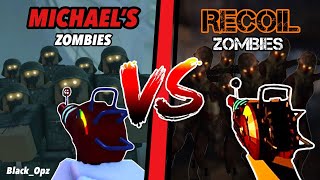 Michael’s Zombies VS Recoil Zombies Which Roblox zombie game is better [upl. by Enelhtac]