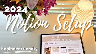 Notion Setup  HOW TO USE NOTION 2024 Easy Notion Tutorial for Beginners  Notion Customization [upl. by Delisle]