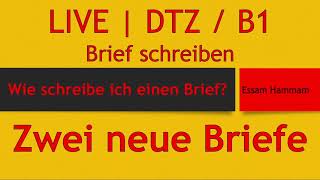 DTZ  B1  Briefe schreiben  Live vom 06032021 [upl. by Isaac]