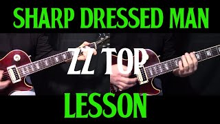 how to play quotSharp Dressed Manquot by ZZ Top  guitar lesson [upl. by Eittocs93]