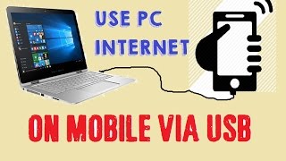 Share Your PC Internet Into Your Smartphone Without any Application  USB  WiFi [upl. by Ivette]