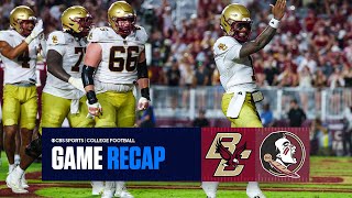 Boston College OVERWHELMS Florida State Seminoles Drop to 02  Instant Reaction [upl. by Shandee]