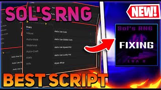 Sols RNG Script GUI  Hack Auto Roll Auto Farm Teleports And More PASTEBIN 2024 [upl. by Tobie]