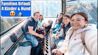 Erster Urlaub mit 4 Kindern amp Hund 😍 Bergbahn fahren amp wandern in Bayern Familien VLOG Mamiseelen [upl. by Ainod729]