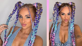 How to do Festival Hair  With An Edge [upl. by Tartaglia462]